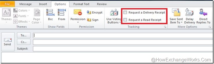 Request read receipt in outlook 2016 Request read receipt in outlook 2016